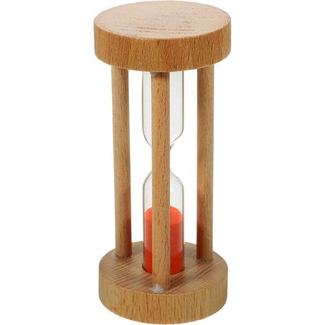 CRAFTHROU Sablier en Bois Rouge 3 (1/5)