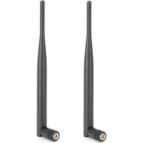 2 leistungsstarke 6-dB-Dualband-WLAN-Antennen (2,4 GHz/5,8 GHz) für Router, SMA-Anschluss für Innenräume (1/5)