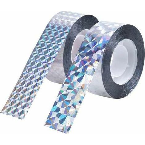 DRIVE - YIFFI 2 reflective bird-proof tape - reflective tape for garden and yard (2.4 x 50 m) (1/5)