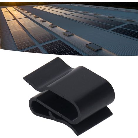 100 Befestigungsclips für Solar-Photovoltaik-Modulkabel, kunststoffisolierte Clips und Befestigungshaken für Photovoltaik-Modulkabel (1/5)