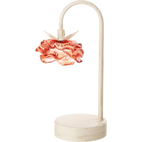 Lampe à Poser LED Fleur "Fiore" 36cm Orange (1/4)