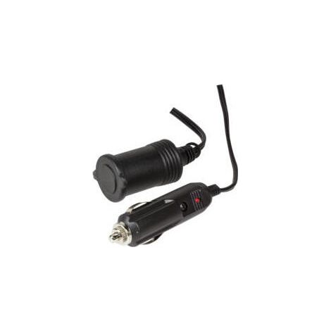 Cable alargador LogiLink para toma de mechero de coche, 12 V, 60 W, 2 m, color negro