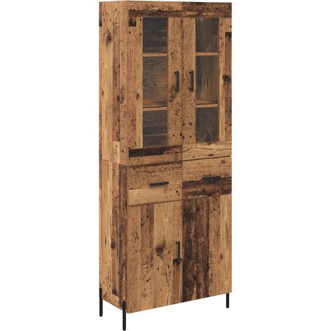 Buffet,Haut Armoire Bois Ancien 69,5 x 34 x 180 cm Bois d'ingénierie CFW607660 (1/5)
