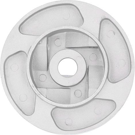Ersatz-4-Faden-Trimmerkopf, kreisförmig, aus Aluminiumlegierung, für Unkraut- und Grastrimmer (1/5)
