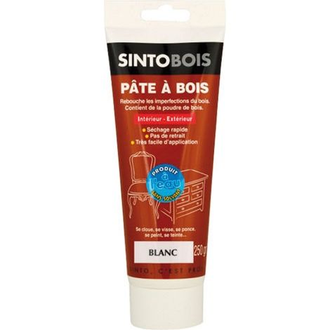 Pasta per legno all'acqua Bianco Tubo da 250 grammi - 37600
