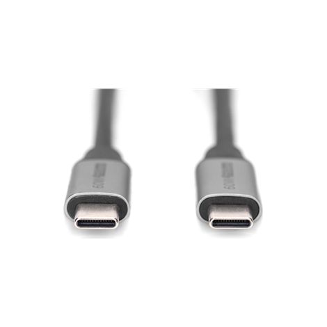Digitus Câble USB USB 3.2 Gen1 USB-C®, USB-C® mâle 1.00 m noir flexible, blindé, avec USB DB-300220- (1/3)