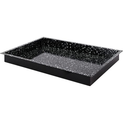 Plateau de four noir tacheté 60 x 40cm H 6cm - Caterchef