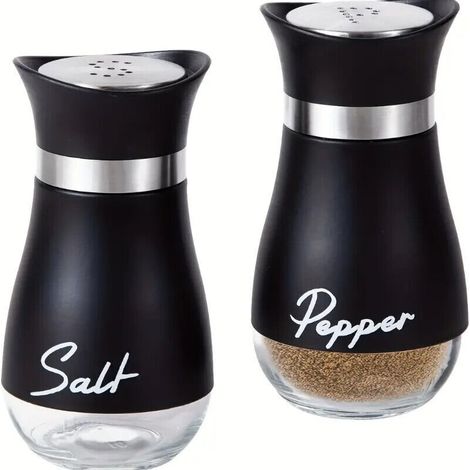 Boîtes à Épices avec Couvercle Pivotant,Bouteille d'assaisonnement en Acier Inoxydable,Pot Epices Set epices Cuisine,pots à épices pour Thé, sel et poivre (1/5)