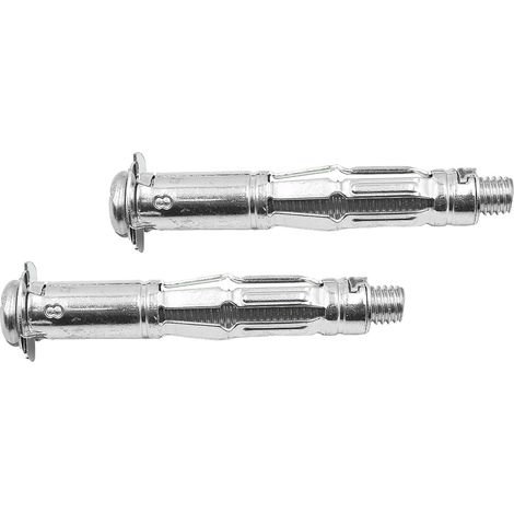 25 chevilles à cavité, chevilles d'expansion en acier au carbone galvanisé m8 x 65mm pour murs creux panneaux de bois en brique creuse plaques de plâtre (1/5)