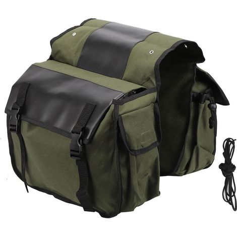 Borse laterali in tela per bicicletta, borsa per il trasporto della bicicletta, sella capiente, portapacchi posteriore per uso esterno. (1/5)