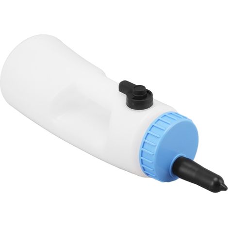 Biberon vertical 2,5L pour veaux avec poignée, étanchéité renforcée, PE, alimentation agneaux, veaux et autres animaux (1/5)