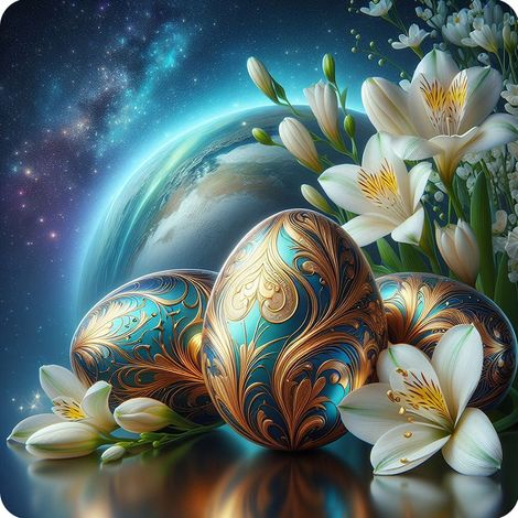Tovaglietta - Pasqua - 33 cm x 33 cm (1/2)