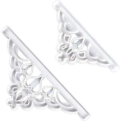 Ensemble de 2 emporte-pièces en forme de couronne, moule en forme de couronne de princesse, emporte-pièce en forme de tiare, moule de décoration de gâteaux pour un dîner d'anniversaire DIY (1/5)