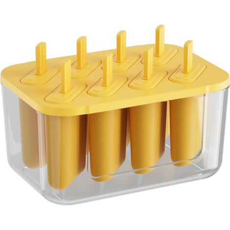 Moule à Glaces Silicone 8 Pièces Réutilisable Facile à Démouler Étanche Lave-Vaisselle (1/5)