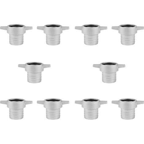 10 raccords pour pompes à eau, tuyau en aluminium de 2 pouces, clé de raccordement avec joint en caoutchouc, connecteur de pompe, raccord de tuyau (1/5)