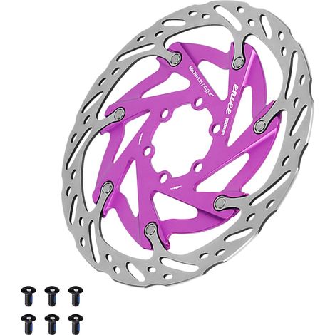 Disque de frein flottant ENLEE 160 mm 6 trous VTT Route Gravel Violet (1/3)