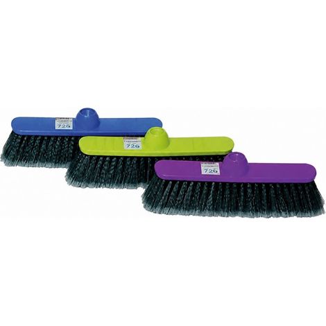 Gerader Besen mit Blumen aus gewelltem Pvc, farblich sortiert s63 (1/2)