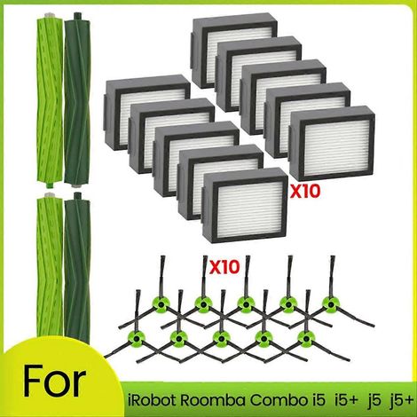 24-teiliges Ersatzteilset für iRobot Roomba Combo i5, i5+, J5, J5+ Saugroboter: Walze S (1/5)