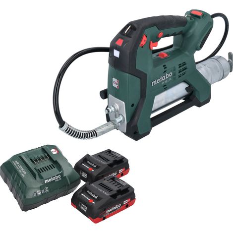 Pompa per grasso a batteria Metabo FP 18 LTX 18 V 690 bar + 2 batterie 4,0 Ah + caricabatterie (1/5)