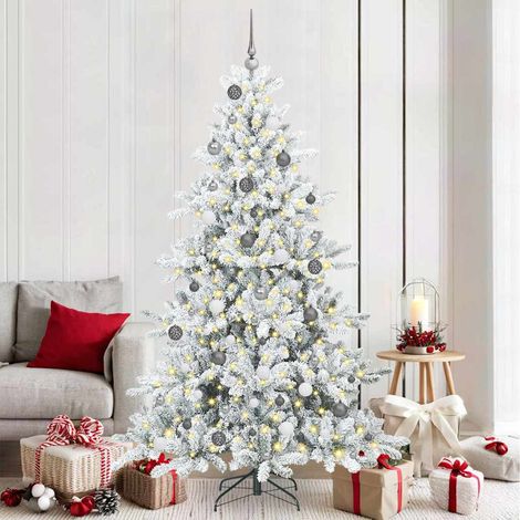 vidaXL Árbol de Navidad artificial con ramas articuladas 210 cm (1/5)