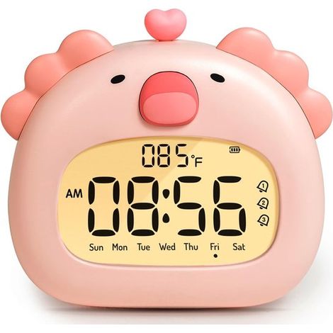 3-in-1 Digitaler Kinderwecker Dimmbares Nachtlicht und Schlaftrainer Kabellos und wiederaufladbar per USB-C Mit Schlummerfunktion BPA-frei sicher (1/5)