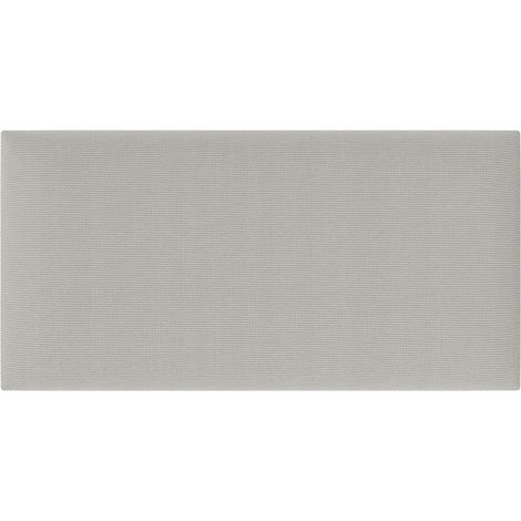 Gepolstertes Kopfteilpaneel Duo PP Gridia Silbergrau 60x30 cm 1 Stück.