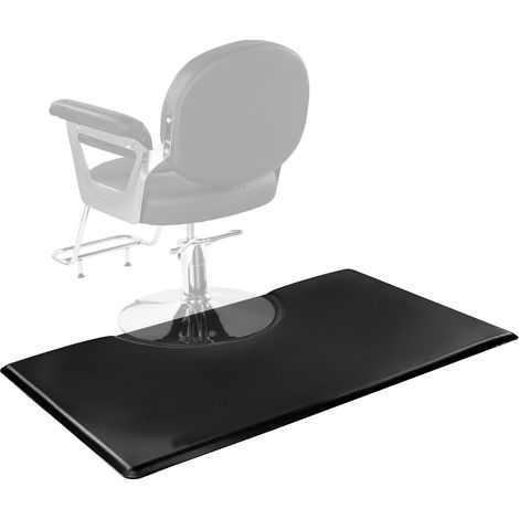 VEVOR Tapis de Chaise de Salon Coiffure, 1525x915x23 mm, Tapis de Sol Salon Coiffeur Anti-fatigue pour Base de Chaise Circulaire, Surface PVC, Bords Biseautes Anti-trebuchement, Dessous Antiderapant