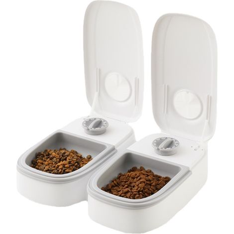 Distributeur automatique de croquettes 2 repas pour chien et chat Désignation : Distributeur 24372