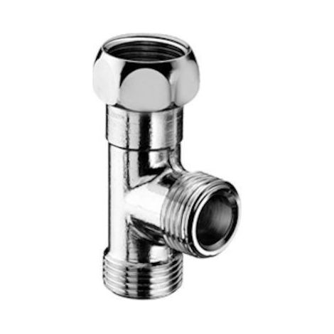 T-Stück für NA-und Spültischventile, 3/8Zoll, chrom