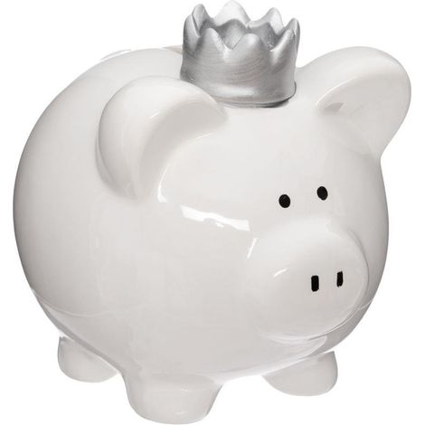 Hucha atmosphera piggy bank with crown decorativa educativa (1/3)