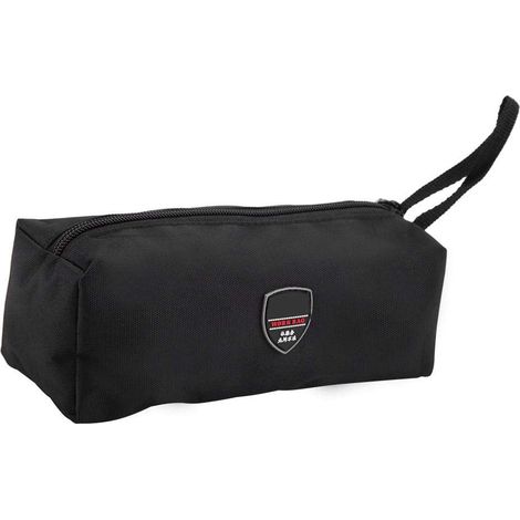 Sac à outils multifonction portable en toile Oxford avec fermeture éclair pour tournevis, pince, clé, outils de jardin (noir) (1/5)