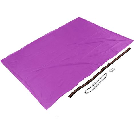 Hamac balançoire élastique pour enfants 100x280cm, lit balançoire d'intérieur pour enfants, pour la maison et l'extérieur, violet (1/5)
