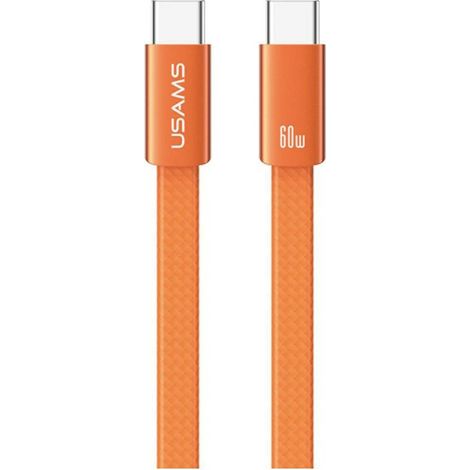 Câble USB-C vers USB-C USAMS U96 60 W, 1,2 m, orange (1/5)