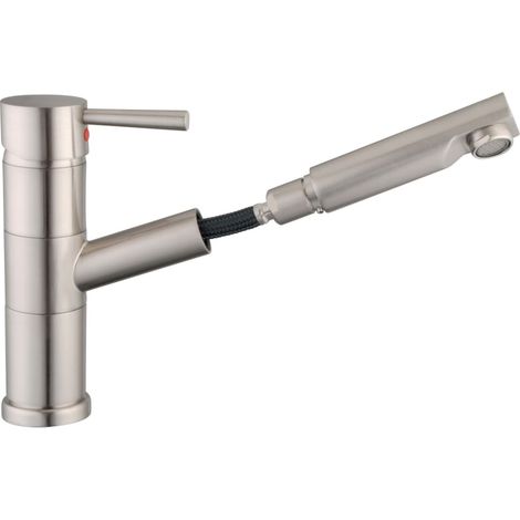 SCHÜTTE Mischbatterie für Spülbecken UNICORN Edelstahl-Optik (1/5)