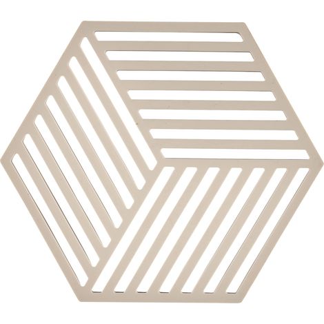 Dessous De Plat Hexagon en Silicone - Design Géométrique Moderne - Résistant À 250°C - Lave-Vaisselle - Dimensions 16 x 14 x 0,9 cm (1/4)