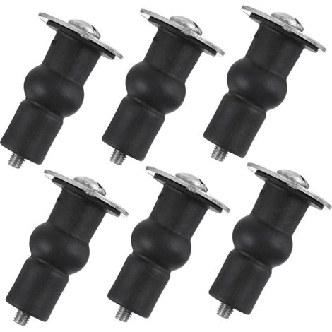 Lot De 6 Vis Et Boulons En Acier, Acier Inoxydable, Caoutchouc (1/5)