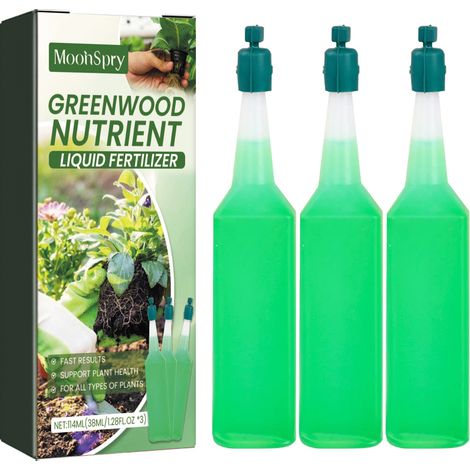 Moonspry Concentrated Plant Nutrient Solution for Green Plants and Flowers: Strengthens roots and seedlings, concentrated trace element nutrient solution (1/5)