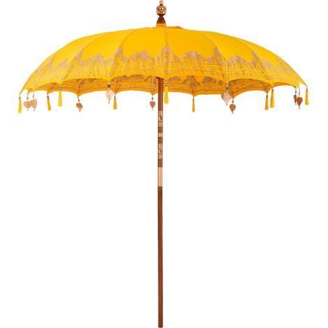 Maison Exclusive - Parasol balinais Jaune 215 x 215 x 260 cm (1/5)