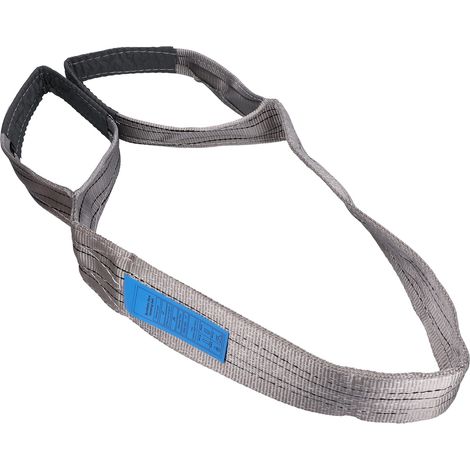 Élingue de levage 4T, sangle plate renforcée en polyester haute résistance pour transport, 3 mètres (9,8 pi), courroie épaisse de manutention. (1/5)