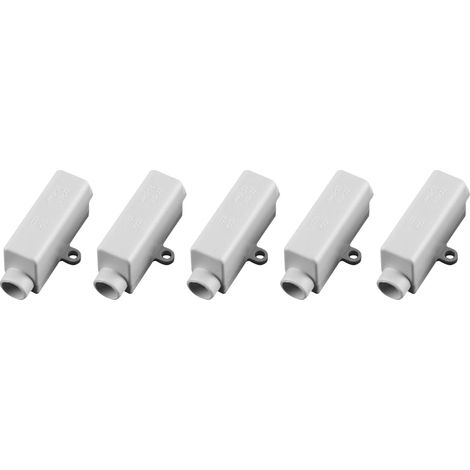 Lot de 5 connecteurs de Fils en Laiton, conducteur à Double vis, boîtier ABS, bornier de Fil Bout à Bout 1000 V 100 A, Convient pour Fil de 2,5 à 16 mm2 (1/5)