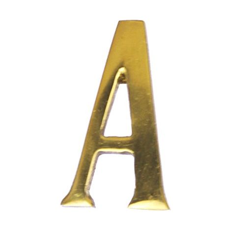 MASIDEF - LETTERA IN OTTONE LUCIDO 5cm A