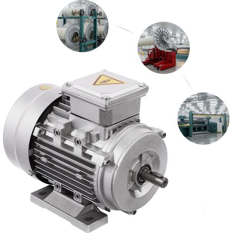 YISSALE - Moteur 0.75KW 380V Moteur triphasé 3 moteurs de groupe 1400r/min Aluminium (1/5)