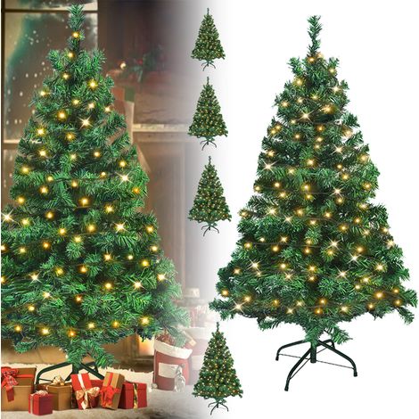 AUFUN Sapin de Noël Artificiel avec éclairage(2,1m,Vert) (1/5)