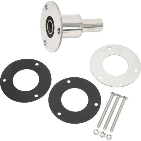 Boîtier d'échappement traversant droit de 22 mm, en acier inoxydable 316 avec surface polie, adapté aux chauffages de stationnement diesel. (1/5)