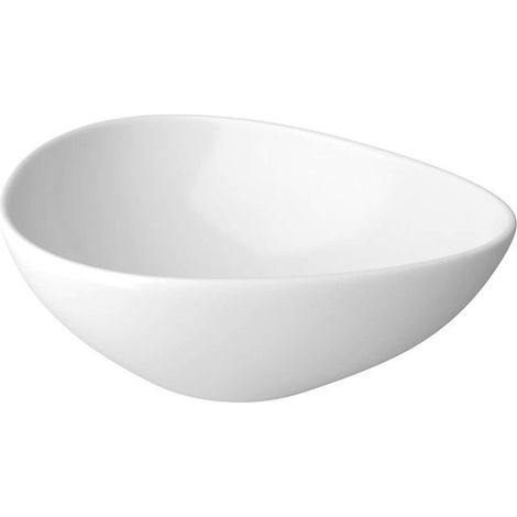 Cersanit Moduo - Lavabo sobre encimera, 44x36 cm, sin rebosadero, blanco K116-051