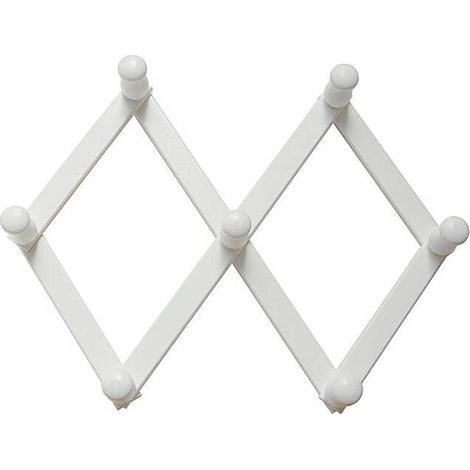 2 x BL APPENDIABITI ESTENSIBILE A 7 GANCI BIANCO