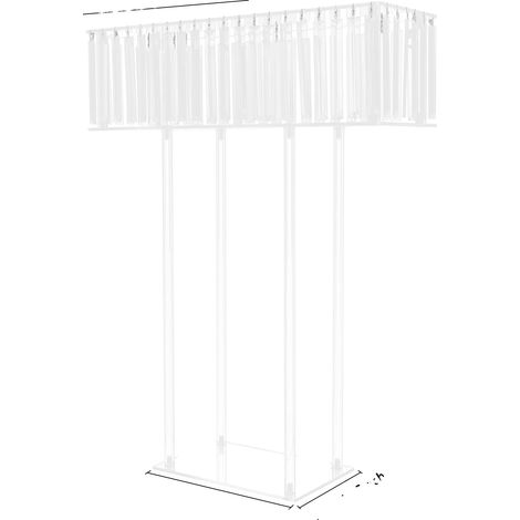 Soporte para flores, material acrílico, diseño multifuncional, transparente (1/2)
