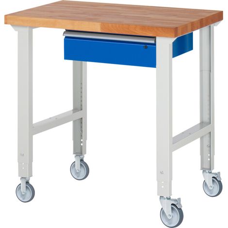 Rau Établi mobile réglable en hauteur 7001A1, L1000xP700xH950-1000mm (1/5)