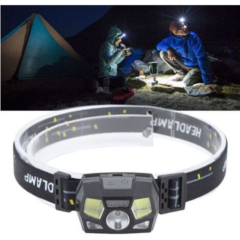 DUBUNS Stirnlampe mit Bewegungssensor, wiederaufladbare, wasserdichte Stirnlampe für Outdoor-Aktivitäten wie Camping, Angeln und Laufen bei Nacht (1/4)