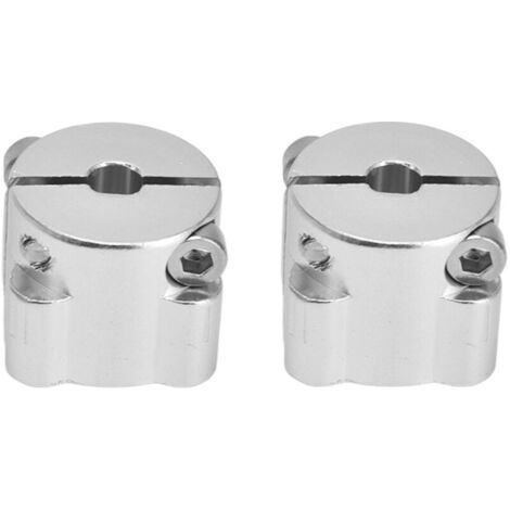 2 Pièces Colliers de Serrage en Alliage d'Aluminium à Forte Charge, pour Arbres et Colonnes avec Trou Central de 1/4 Pouce (1/5)